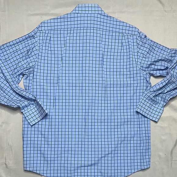 Lacoste Blue Checkered Men's Button Shirt - Picture 10 of 10